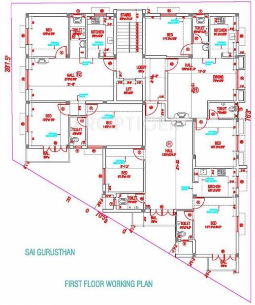 Sai Shrishti Homes Gurusthan Cluster Plan 1st floor