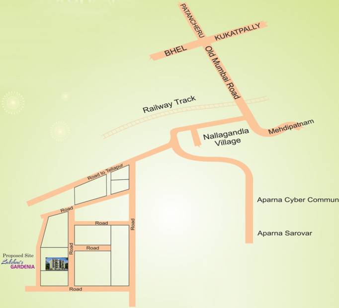  gardenia Images for Location Plan of Lakshmi Gardenia