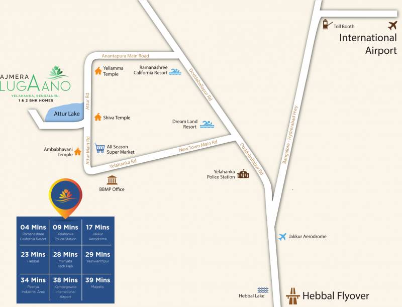  lugaano Images for Location Plan of Ajmera Lugaano