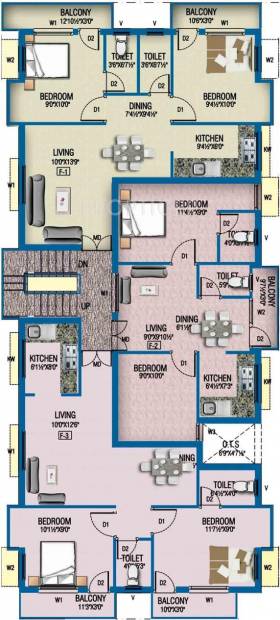 shalom-builders amirtham Amirtham Cluster Plan for 1st Floor