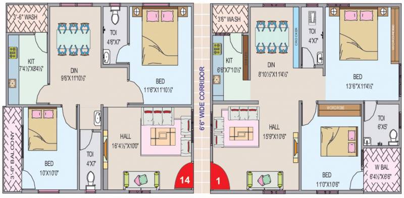  pride Images for Cluster Plan of Parijatha Pride