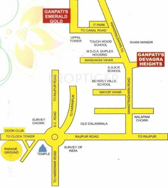  emarald-gold Images for Location Plan of Ganpati Builder Emarald Gold