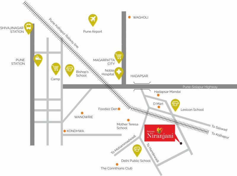  niranjani Images for Location Plan of Satyam Satyam Niranjani