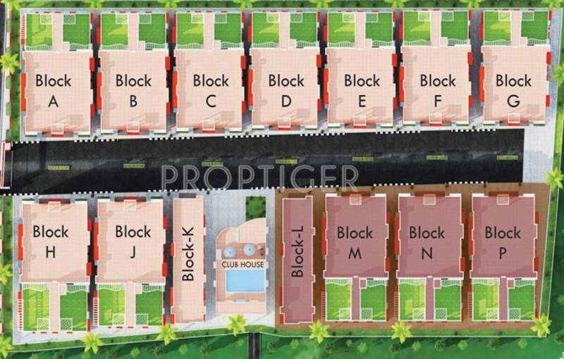 Amarprakaash Developers Saffron Heights Layout Plan