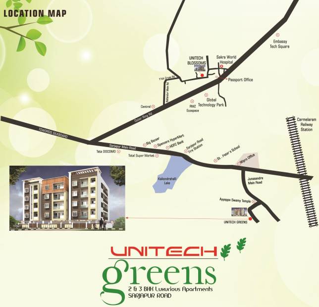  greens Images for Location Plan of Unitech Greens