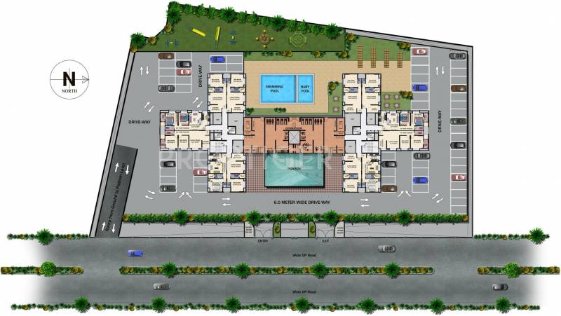  serene Images for Layout Plan of Mantri Serene