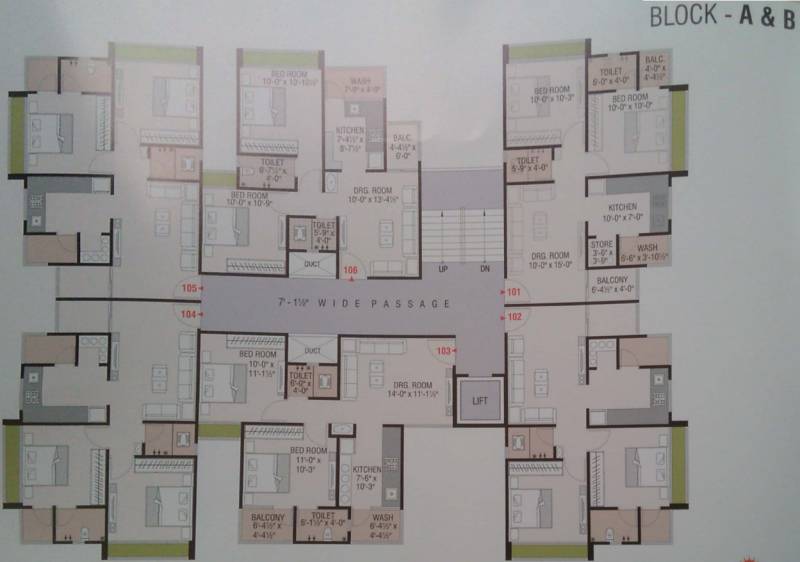 shashwat-mahadev-3 Block A And B Cluster Plan