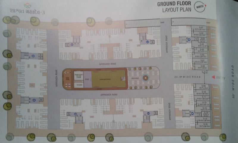  shashwat-mahadev-3 Ground Floor Cluster Plan