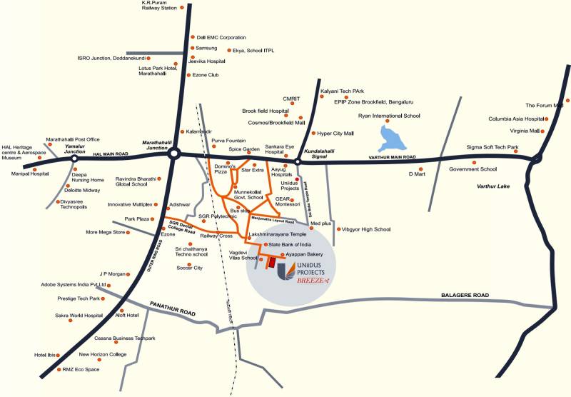  breeze Images for Location Plan of Uniidus Breeze