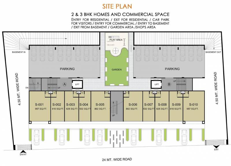  enclave Images for Site Plan of Sarovar Enclave