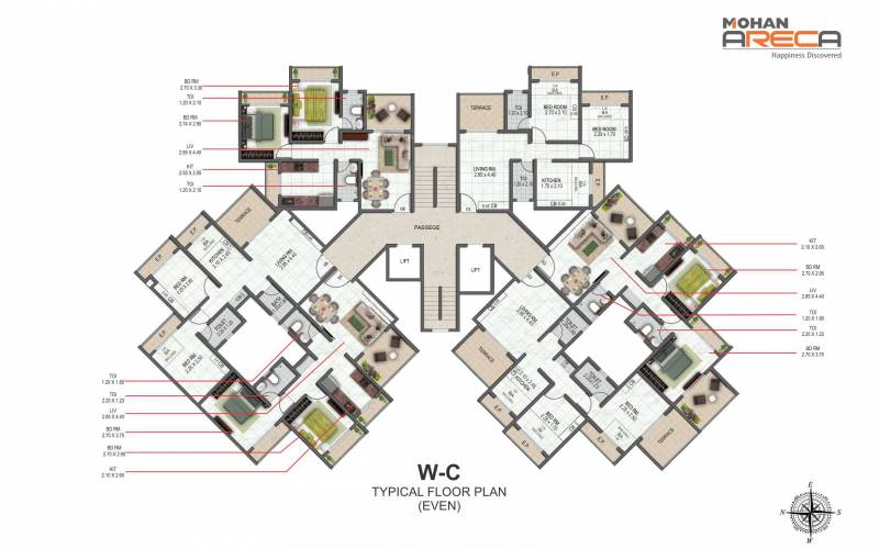 Images for Cluster Plan of Mohan Areca