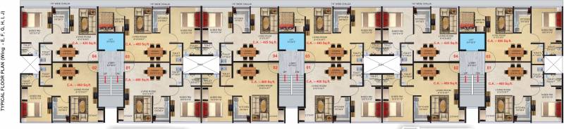 a-m-residency Images for Cluster Plan of  A M Residency