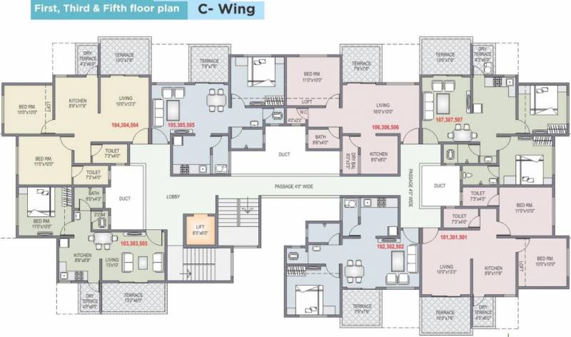 Images for Cluster Plan of Shah And Associates C Building KK Shreeram