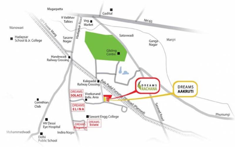 Images for Location Plan of Dreams Rachana C D Wings
