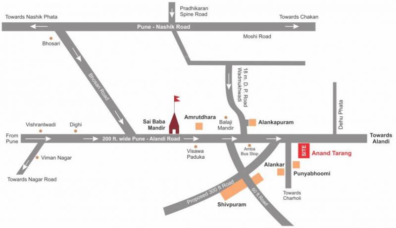 Images for Location Plan of Lunkad Anand Tarang B1 And B2