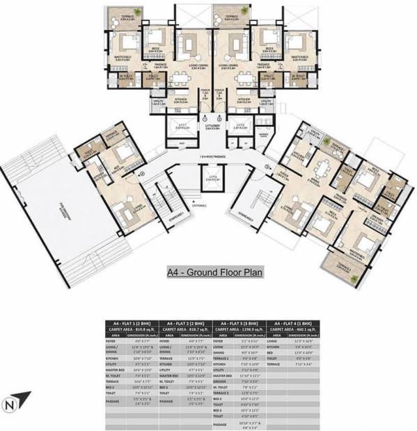 Images for Cluster Plan of Mahindra Antheia A4
