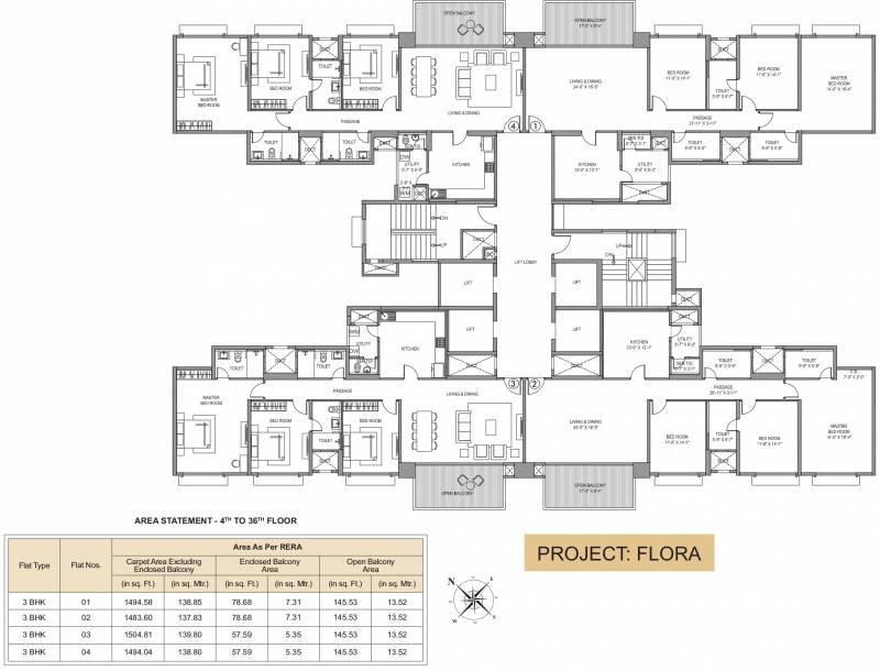 Images for Cluster Plan of Hiranandani Flora