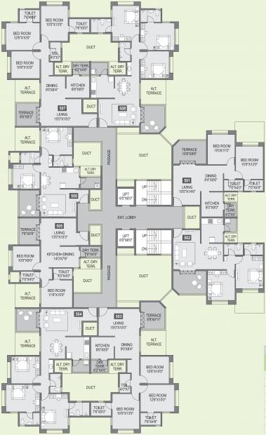 Images for Cluster Plan of Anshul Sara A Building