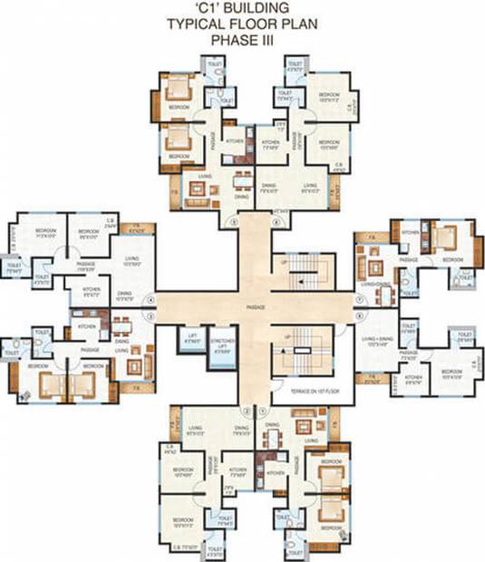 Images for Cluster Plan of Raunak Unnathi Woods Phase III C1