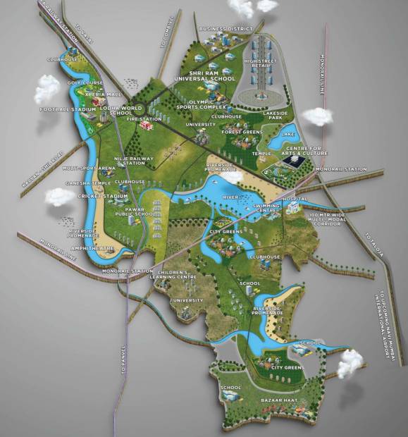 Images for Master Plan of Lodha Palava Codename Riverside