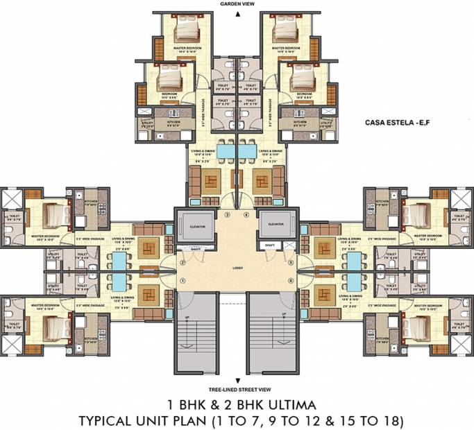 Images for Cluster Plan of Lodha Palava Estela D To G