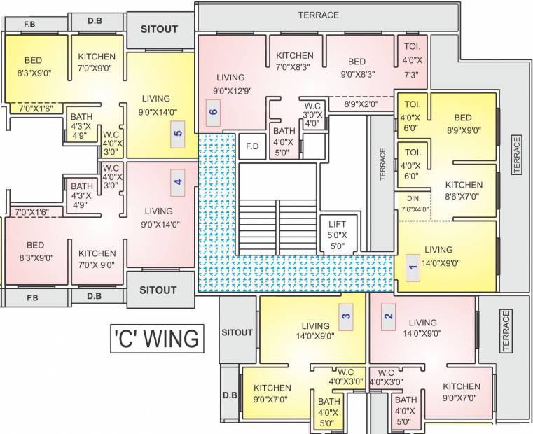 Images for Cluster Plan of Reliable Reliable Utkarsh C D Wing