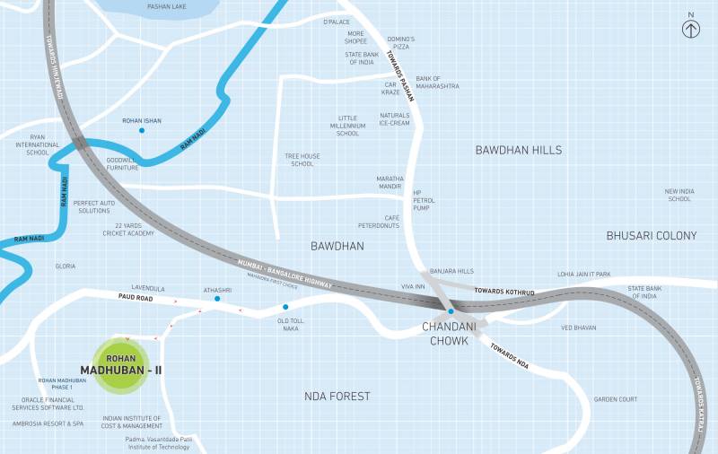 Images for Location Plan of Rohan Rohan Madhuban II Wings A B C