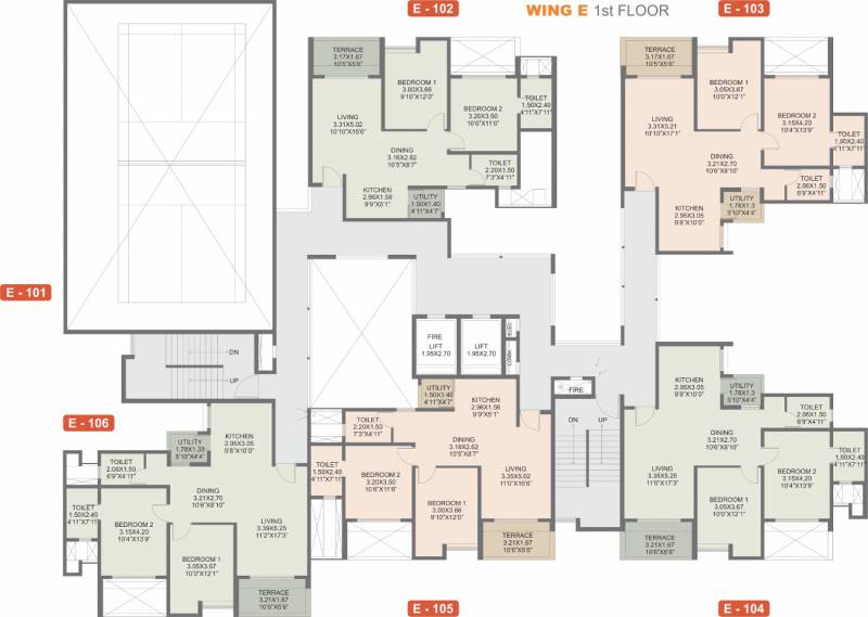 Images for Cluster Plan of Rohan Rohan Madhuban II Wings D E