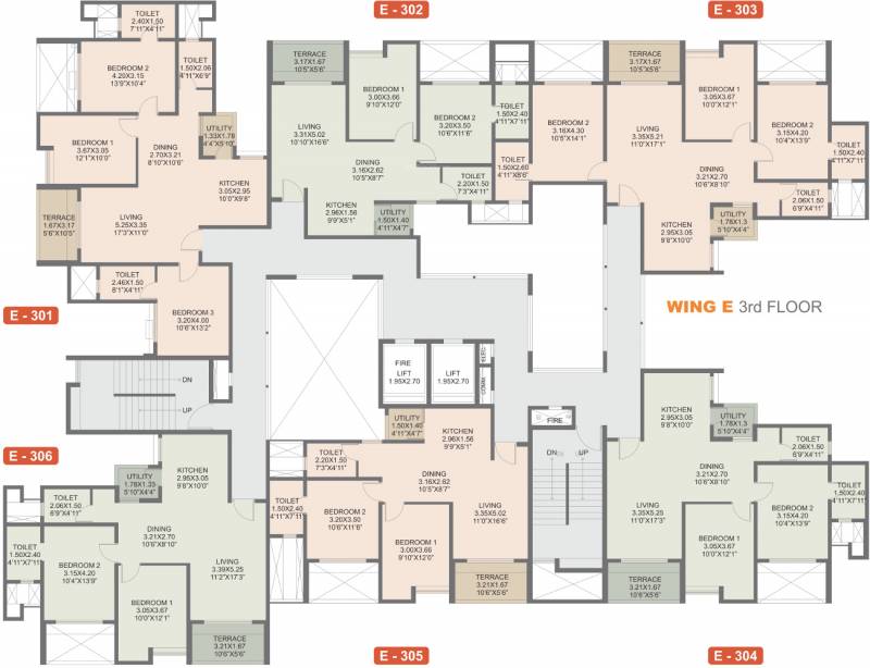 Images for Cluster Plan of Rohan Rohan Madhuban II Wings D E