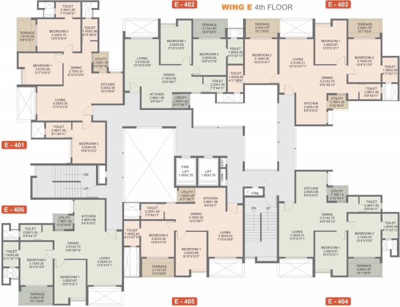 Images for Cluster Plan of Rohan Rohan Madhuban II Wings D E