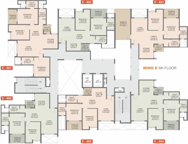 Images for Cluster Plan of Rohan Rohan Madhuban II Wings D E