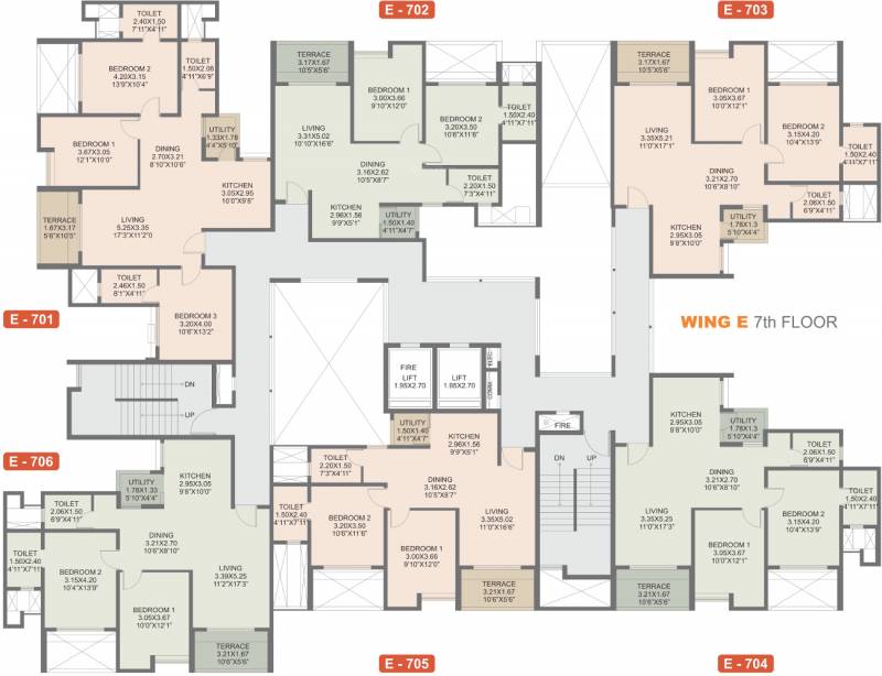 Images for Cluster Plan of Rohan Rohan Madhuban II Wings D E