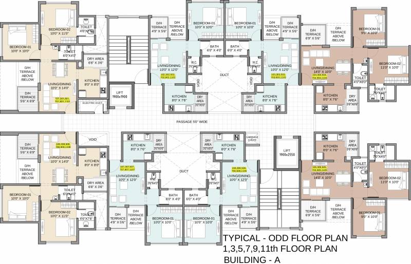 Images for Cluster Plan of Gayatri Properties Twin Towers