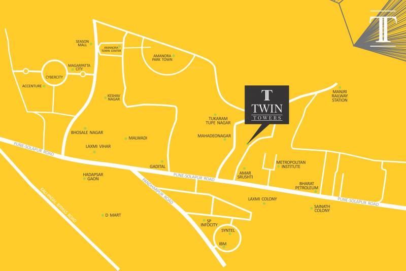 Images for Location Plan of Gayatri Properties Twin Towers