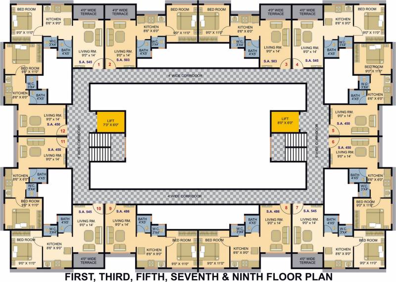 Images for Cluster Plan of Assets The Chalets Avenue Apartments