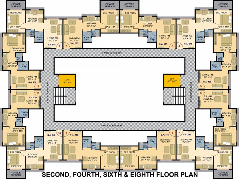 Images for Cluster Plan of Assets The Chalets Avenue Apartments