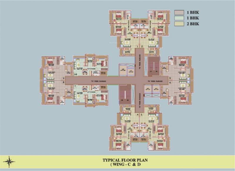 Images for Cluster Plan of Versatile Valley Apartment