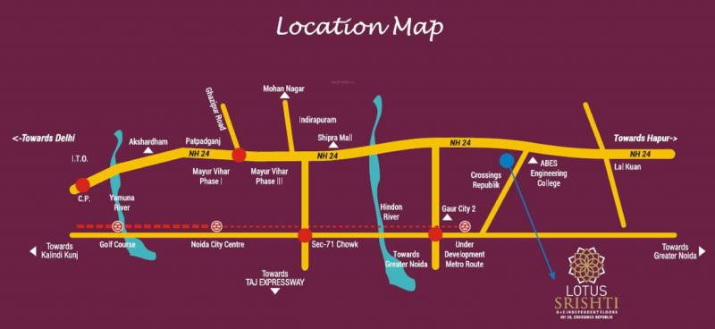 Images for Location Plan of Renowned Srishti Premium Floor