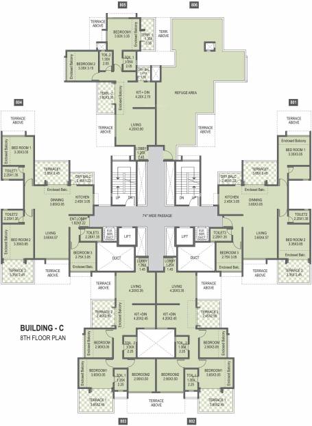 Images for Cluster Plan of Anshul Eva C Building