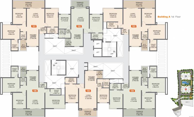 Images for Cluster Plan of Rohan Ishan Wing A 5 To 11 Floor