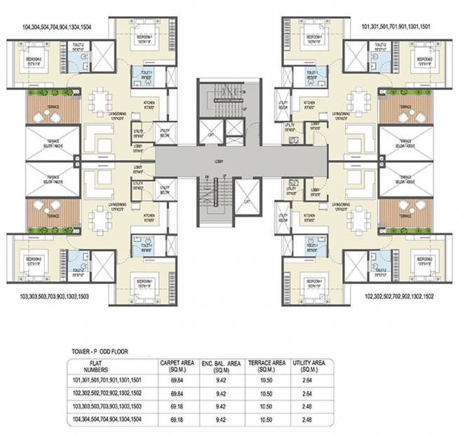 Images for Cluster Plan of Goel Ganga Ganga Platino Building P Q R