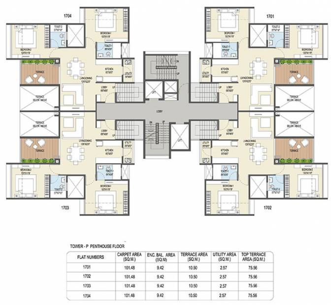 Images for Cluster Plan of Goel Ganga Ganga Platino Building P Q R