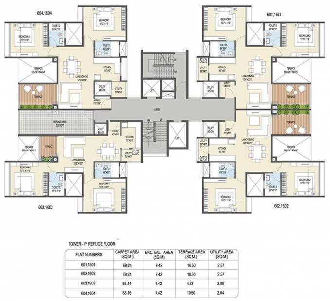 Images for Cluster Plan of Goel Ganga Ganga Platino Building P Q R