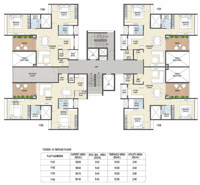 Images for Cluster Plan of Goel Ganga Ganga Platino Building P Q R