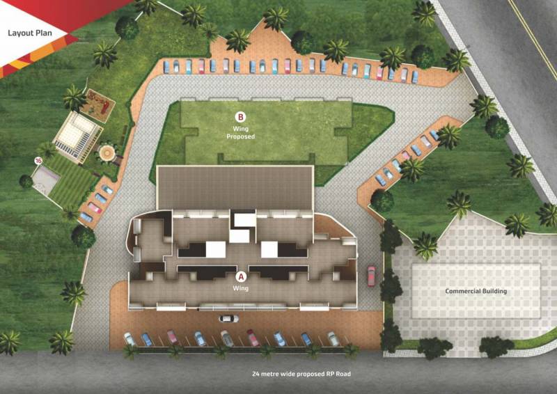 Images for Layout Plan of Achalare Honeydew Wing A 12th Floor