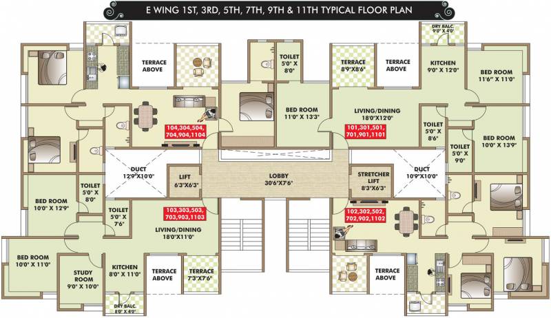 Images for Cluster Plan of ARV Imperia C D And E Building