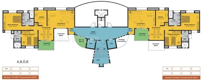 Images for Cluster Plan of Amar Builders Pune Courtyards