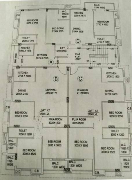  shyam-residency Images for Cluster Plan of Viswakarma Shyam Residency