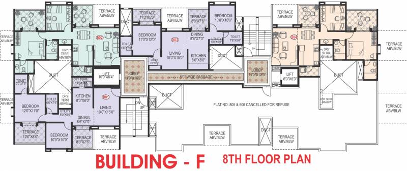 Images for Cluster Plan of Waghere Manikbaug Orchid Building D E F