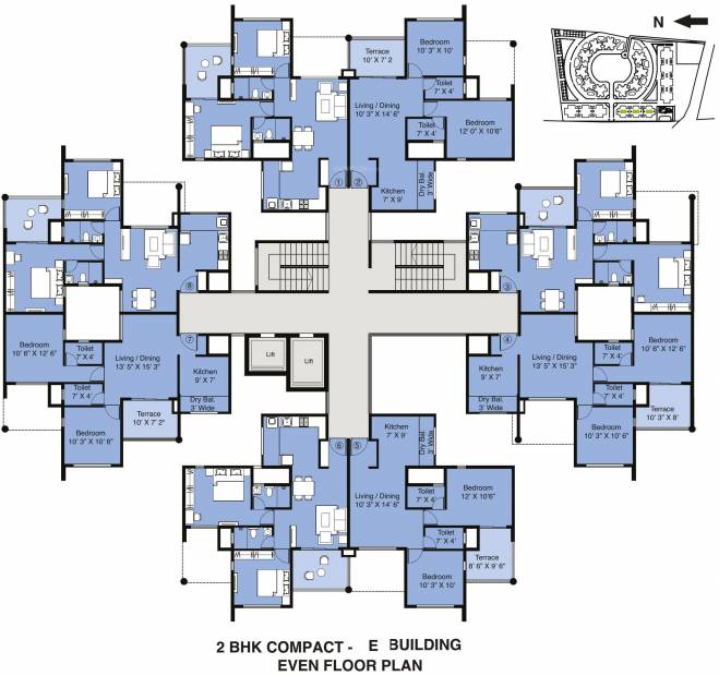 Images for Cluster Plan of Amit Eka Phase II E Building
